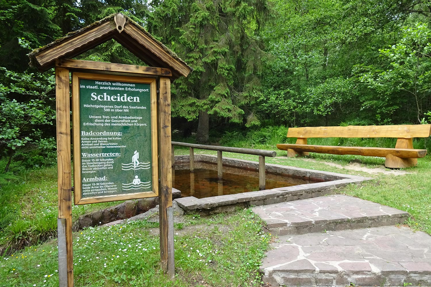 Kneipanlage Scheiden am Saar Hunsrück Steig