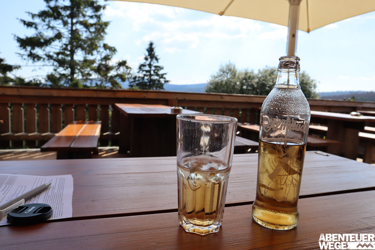 Erfrischung nach sonniger Wanderung