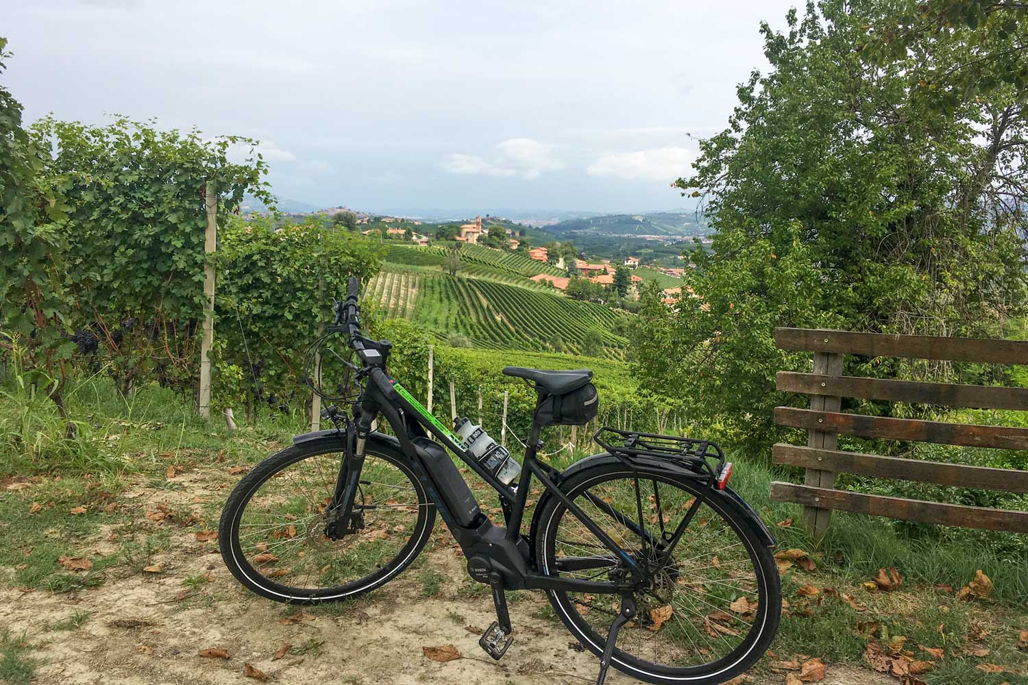E-Bike Pause mit Aussicht