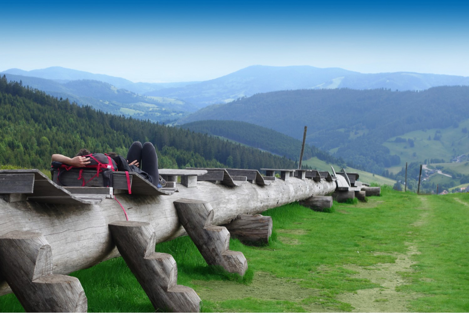 Die längste Bankliege der Welt