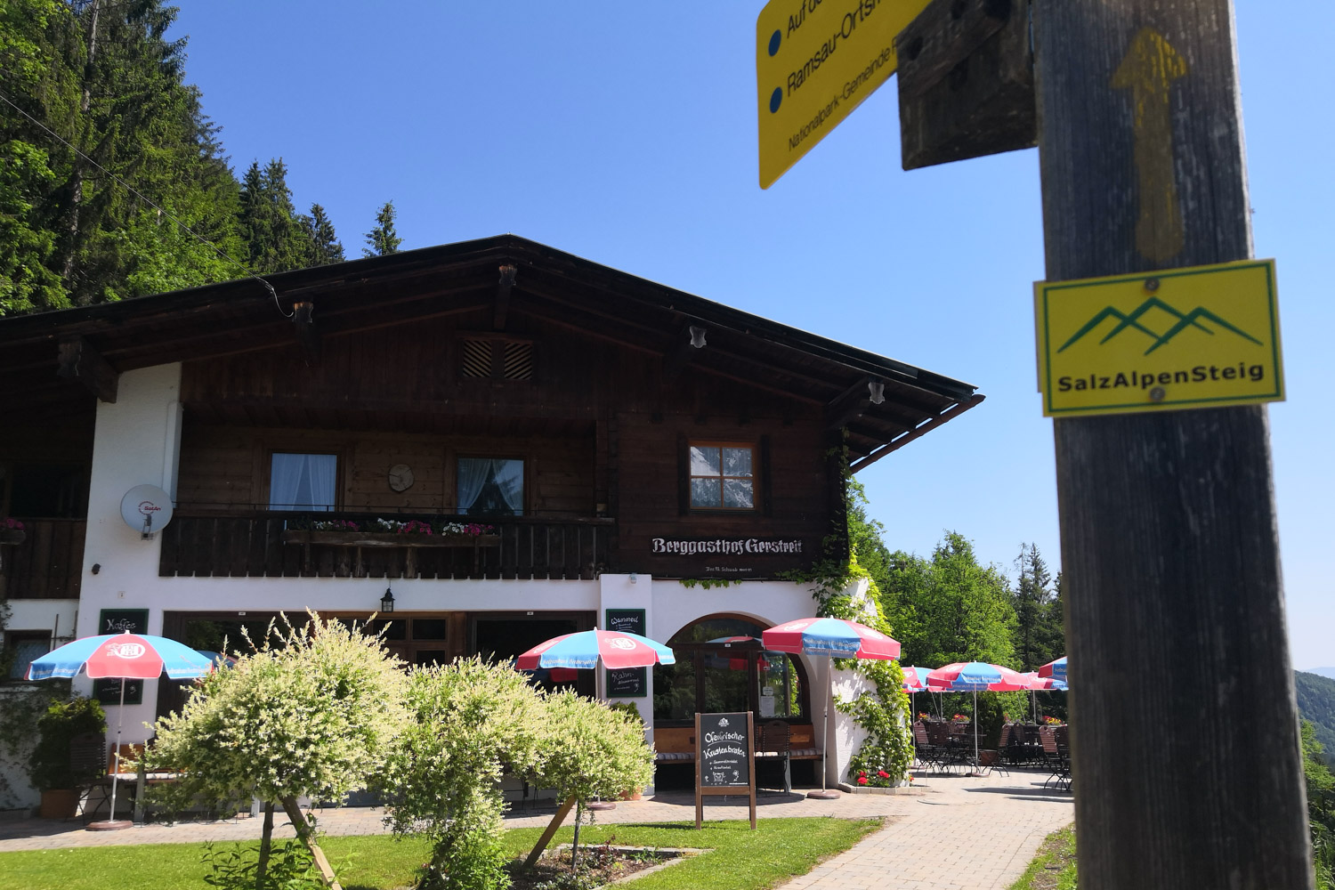 Gemütlich einkehren am Salzalpensteig