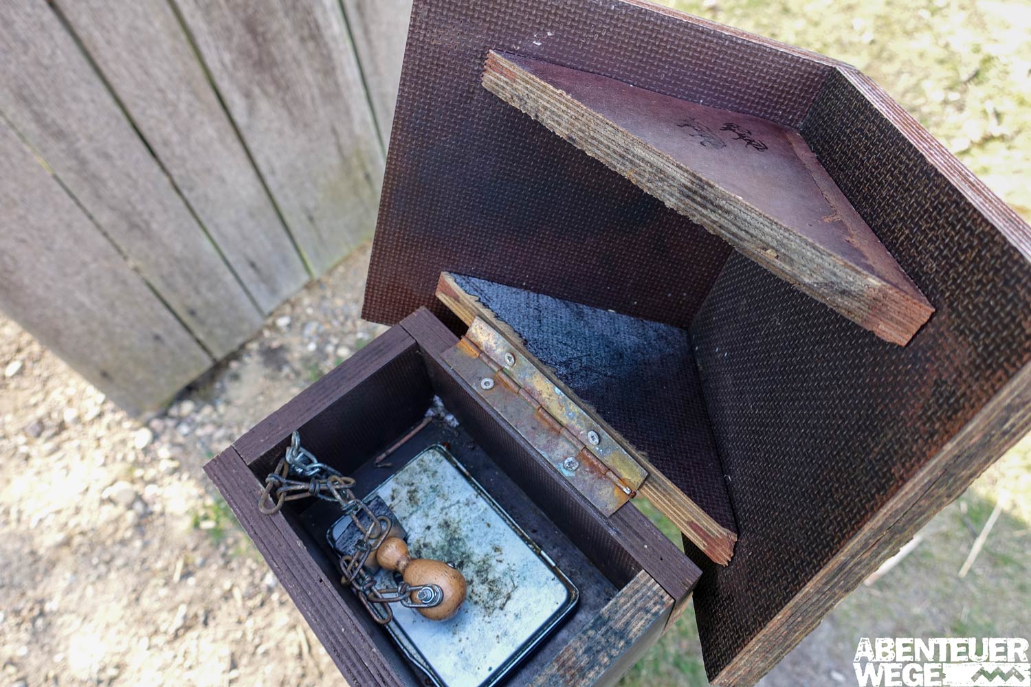 Stempelstation auf dem Heidschnuckenweg